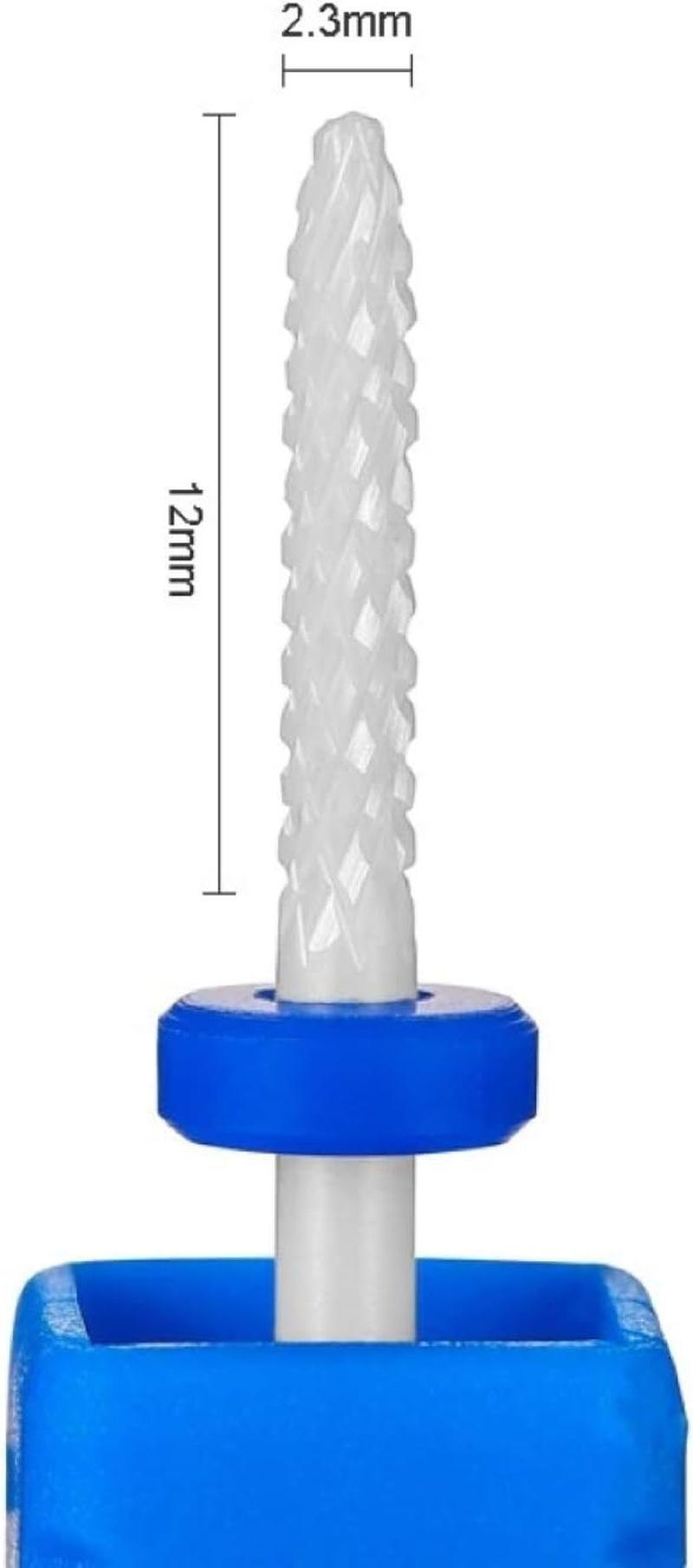 Natury Nails Ceramic Nail Cutter Cutter Ceramic Drill Bit Manicure Pedicure Semi-Permanent Nail Polish Cuticle Blue Medium Grit image number 2