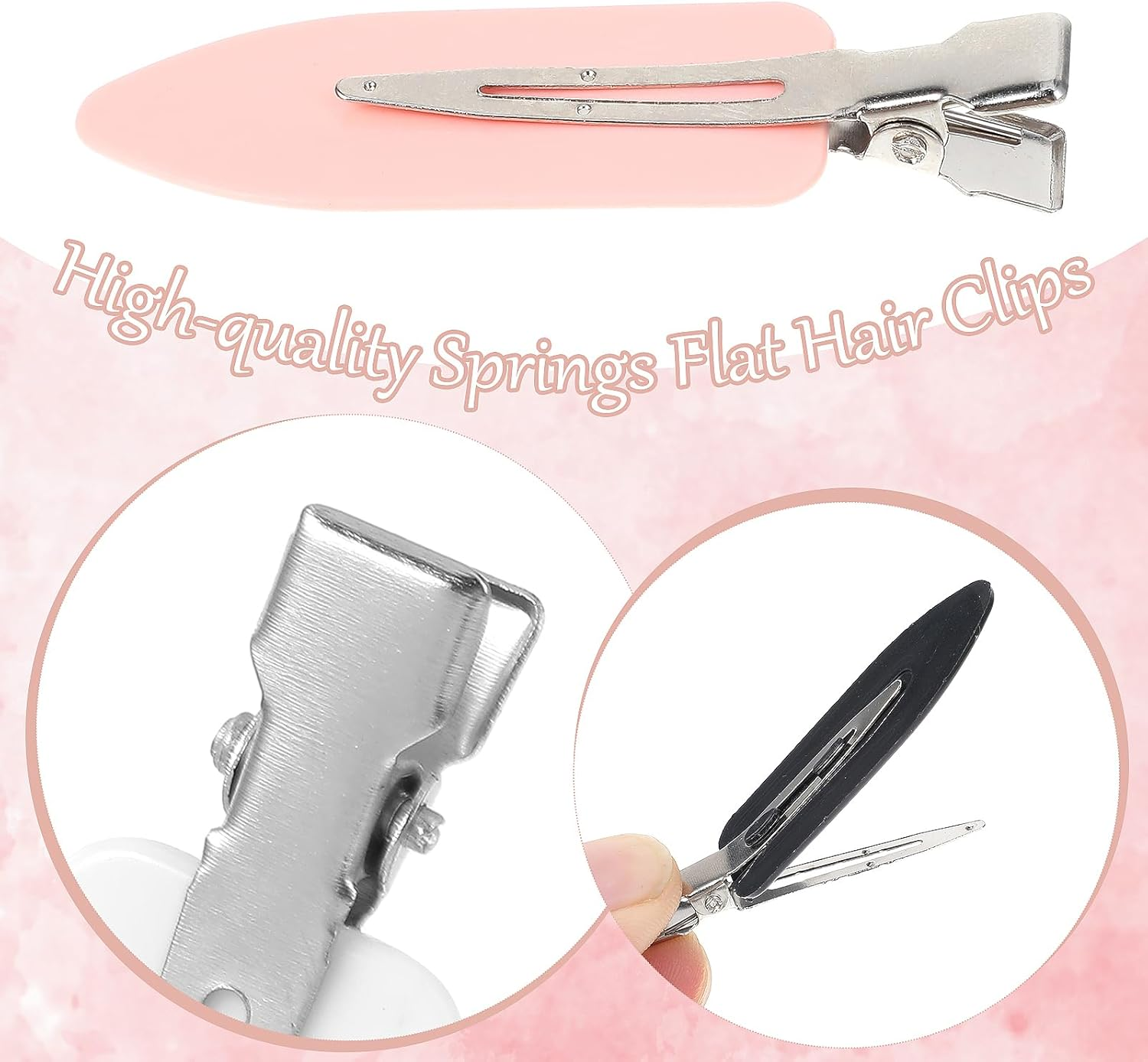 Oruola 12Pcs Bangs Hair Clips,No Bend No Crease Hair Clips,Creaseless Hair Clips for Makeup，Flat Clips for Women and Girls(6 Colors) image number 3