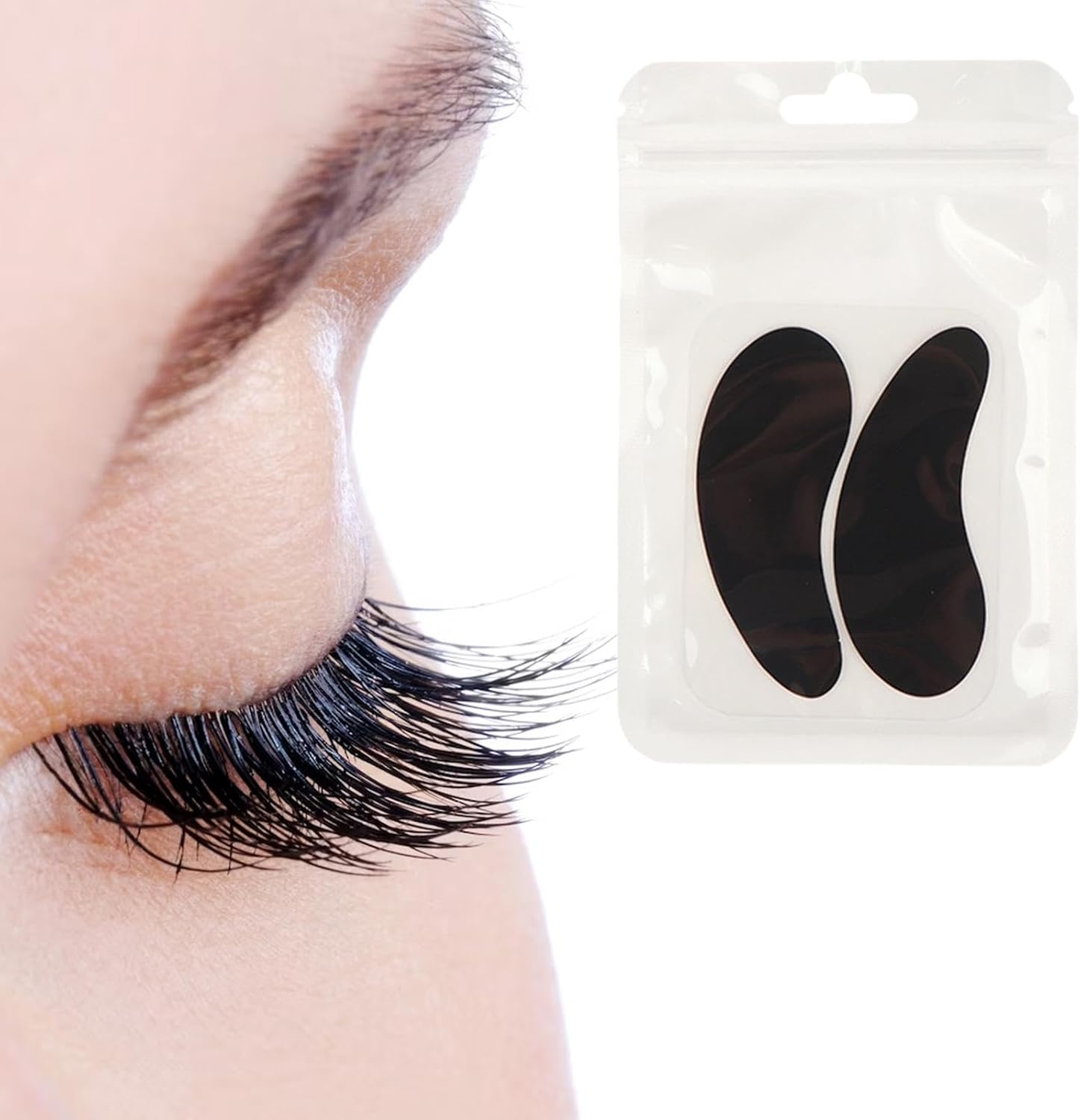 Amagogo Lash Extension under Eye Pads Reusable Professional Eye Patches Silicone for Lift Tool, Eyelash Tinting, Lash Extension Supplies, Black - Blue image number 7