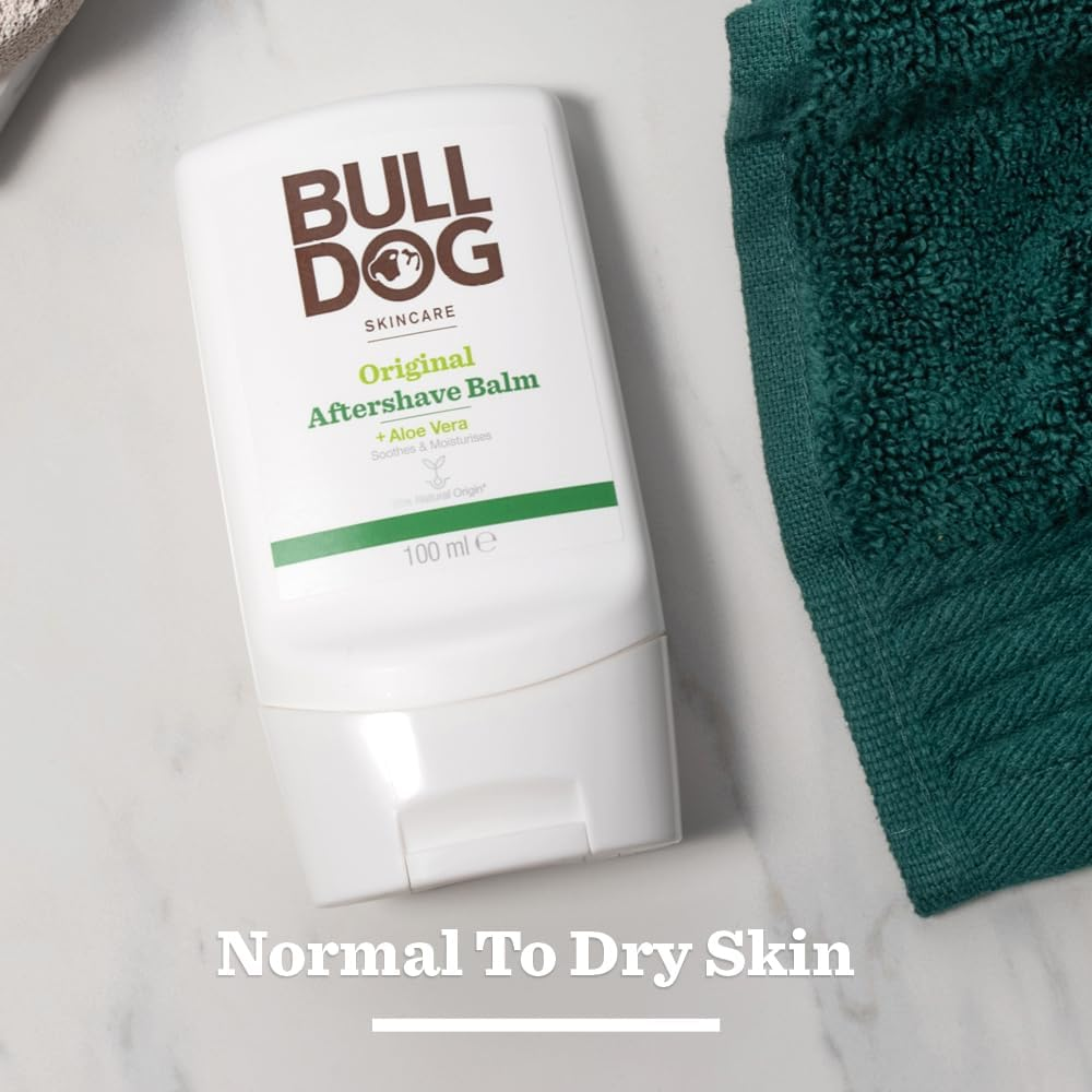 Bulldog Original after Shave Balm 100 Ml | Smooth & Comfortable Shave | Aloe Vera | Lightweight and Non-Greasy Formula | Skin Moisturiser |
