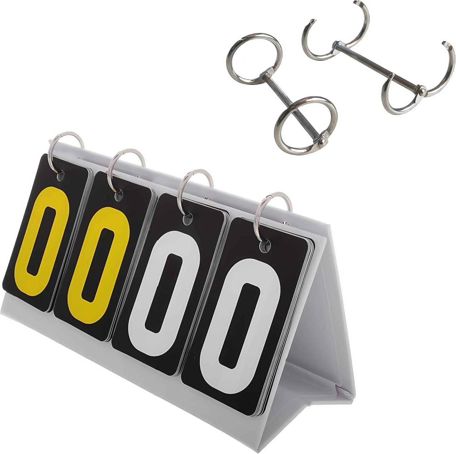 Portable Scoreboard,Manual Score Flip Cards,Softball, and Tennis Tabletop Scoreboard Flipper for Game Nights,Competitions,Table Tennis,Sports image number 2