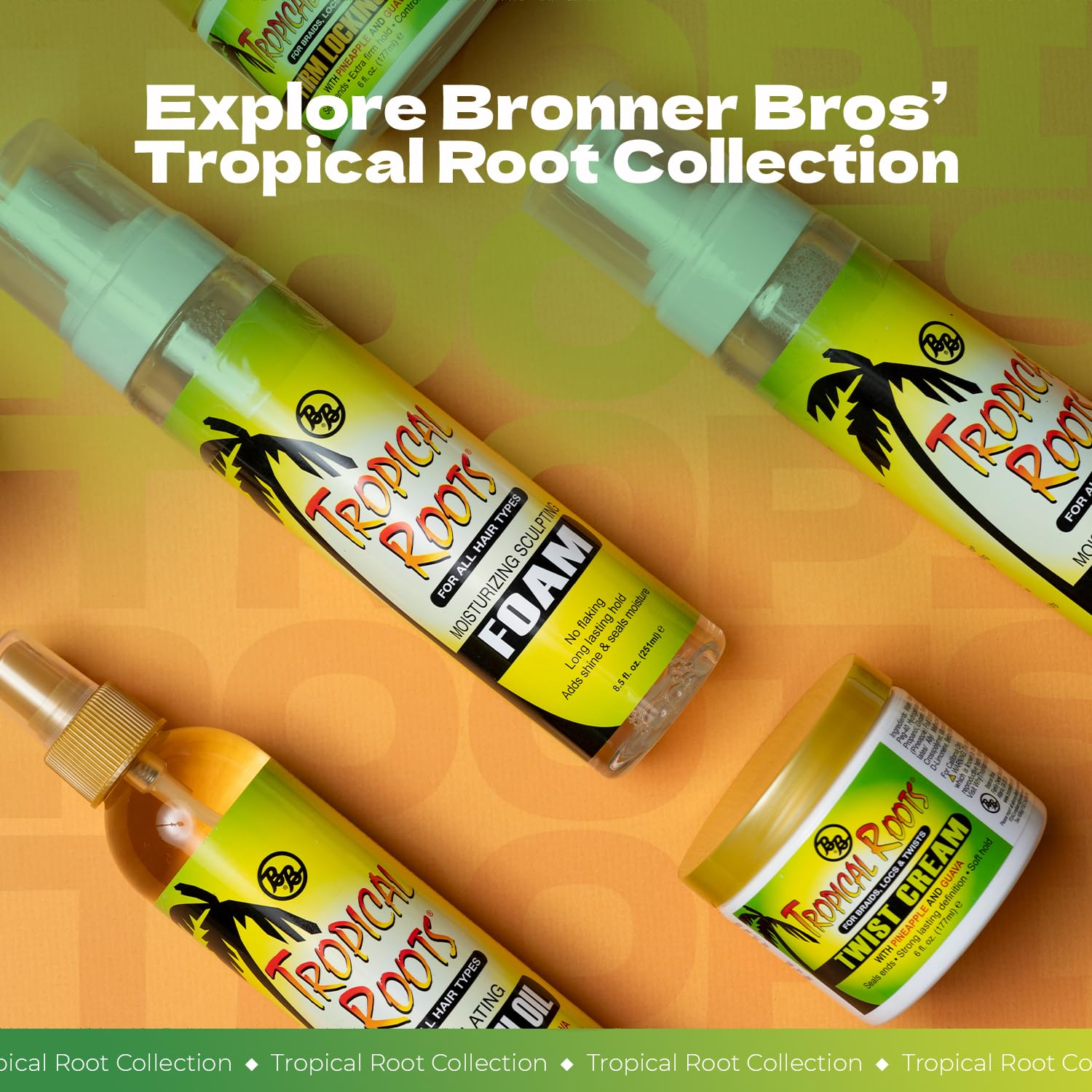 Bronner Brothers Tropical Roots Growth Oil, 8 Ounce image number 6
