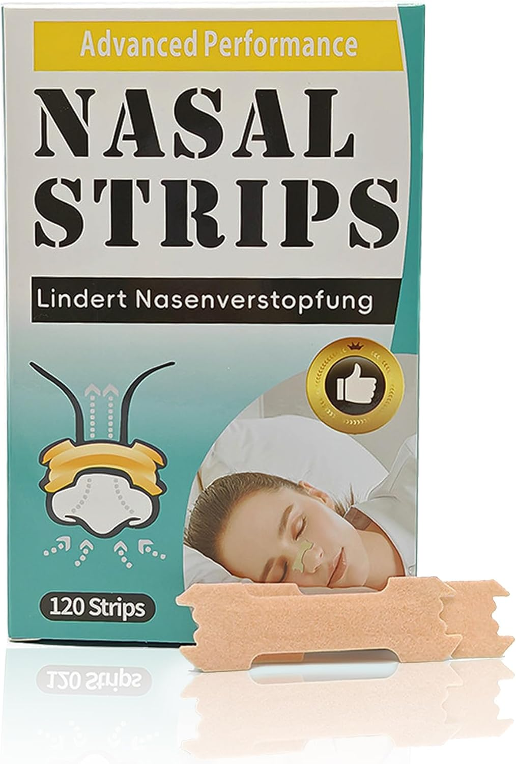 Anti Snoring Devices, Breathe Right Nasal Dilator Strips, Nose Strips for Sleeping (Pack of 120) image number 2