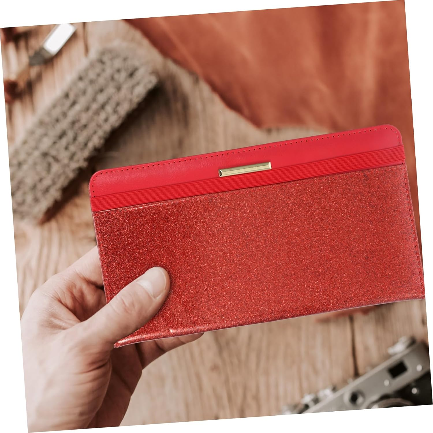 LIFKOME Travel Passport Case RFID Protection Card Organizer Pu Leather Passport Pouch for Cards Insurance Docs image number 6