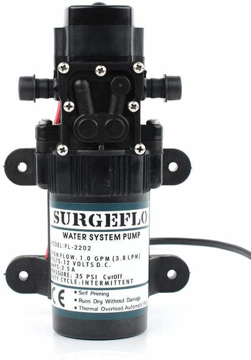 12V Water Pump 4.3Lpm Self-Priming Caravan Camping Boat FAST POST