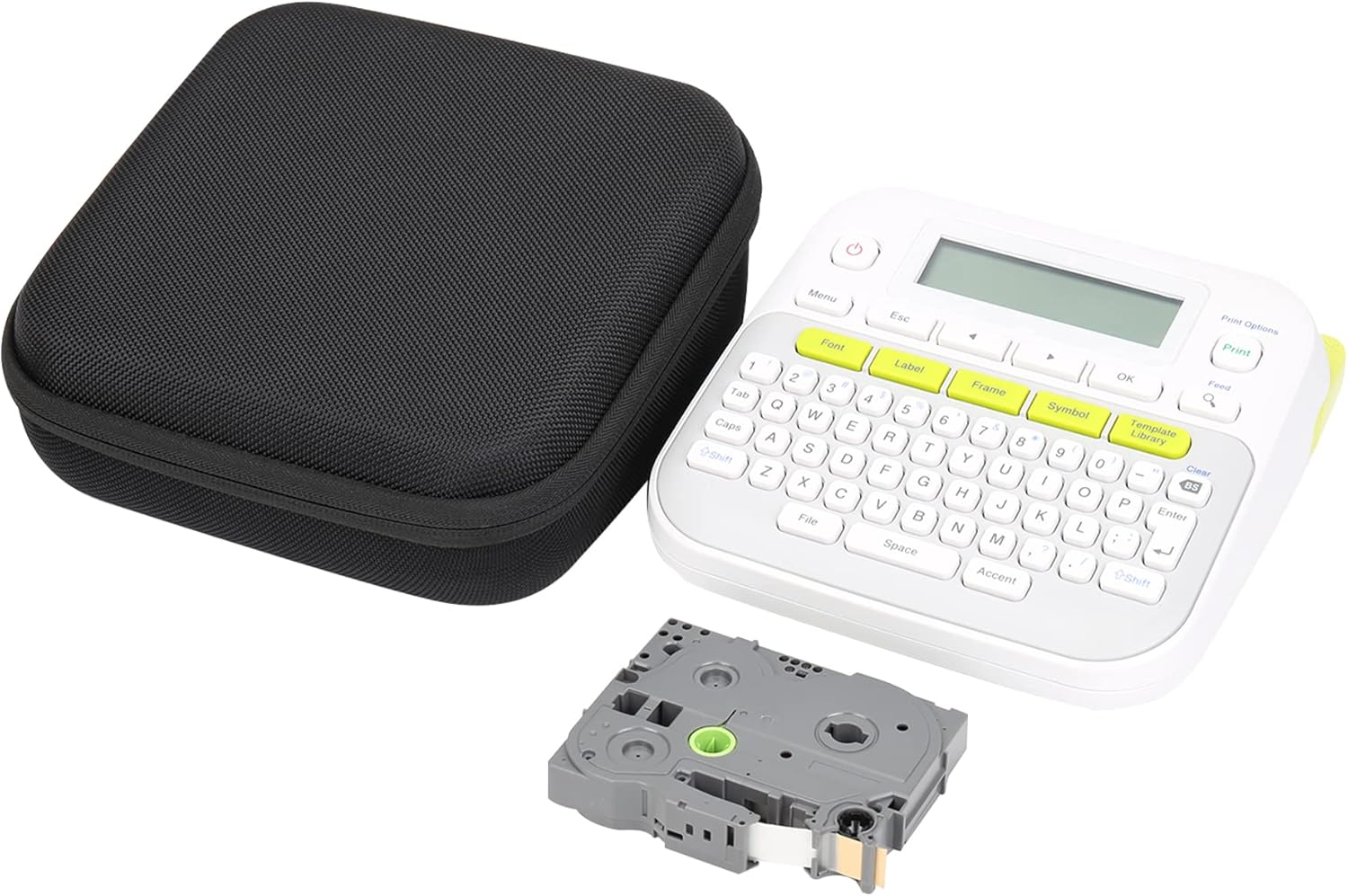 Khanka Hard Travel Case Replacement for Brother P-Touch PT-D210 PTD220 Home/Office Everyday Label Maker, Case Only (Black) image number 3