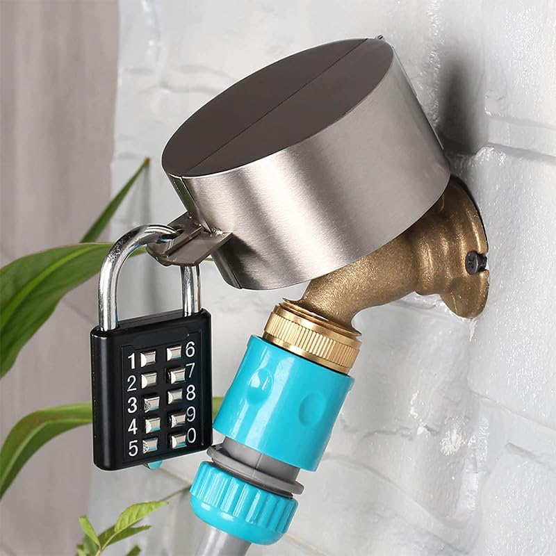 Outdoor Faucet Lock Cover Gate Valve Locking Device Household Faucet Protection Cover Wall-Mounted Faucet Cover