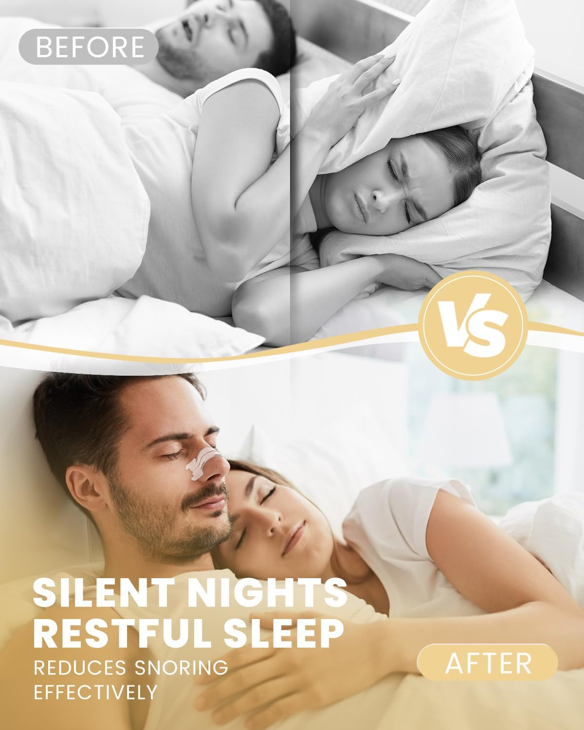 Nasal Strips, Nose Strips for Sleeping (60 Pack, Clear) - Breathe Strips - Clear image number 4