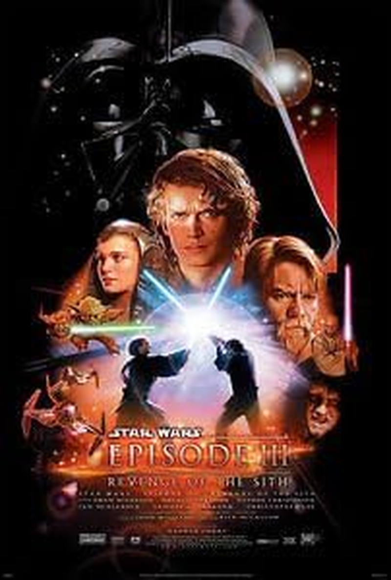 "STAR WARS 3 - REVENGE of the SITH" - Modern Classic Movie Poster - Poster Size : A4