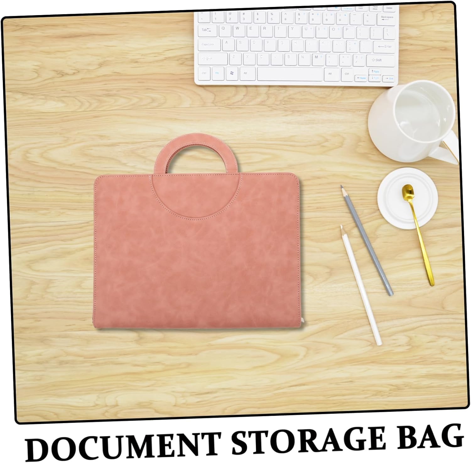 UTHCLO Travel Essential Waterproof Zippered Pouch for A4 Documents Passport Case with Organizational Pockets image number 4