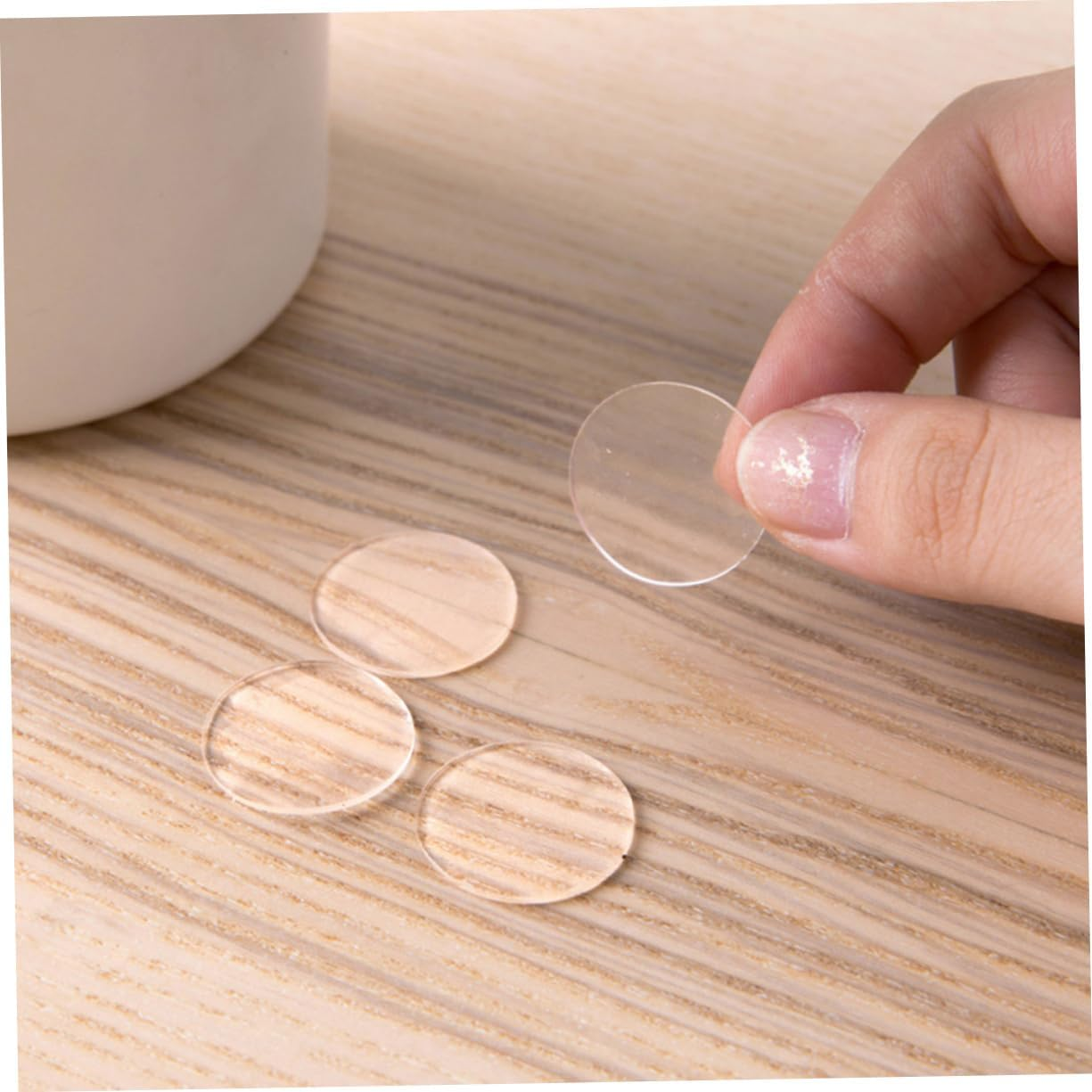 100Pcs Acrylic Double-Sided Tape Stickers round Waterproof No-Trace Adhesive Seamless Tape for Office Home Car Ornaments DIY Crafts Plastic Metal Glass Surfaces image number 3