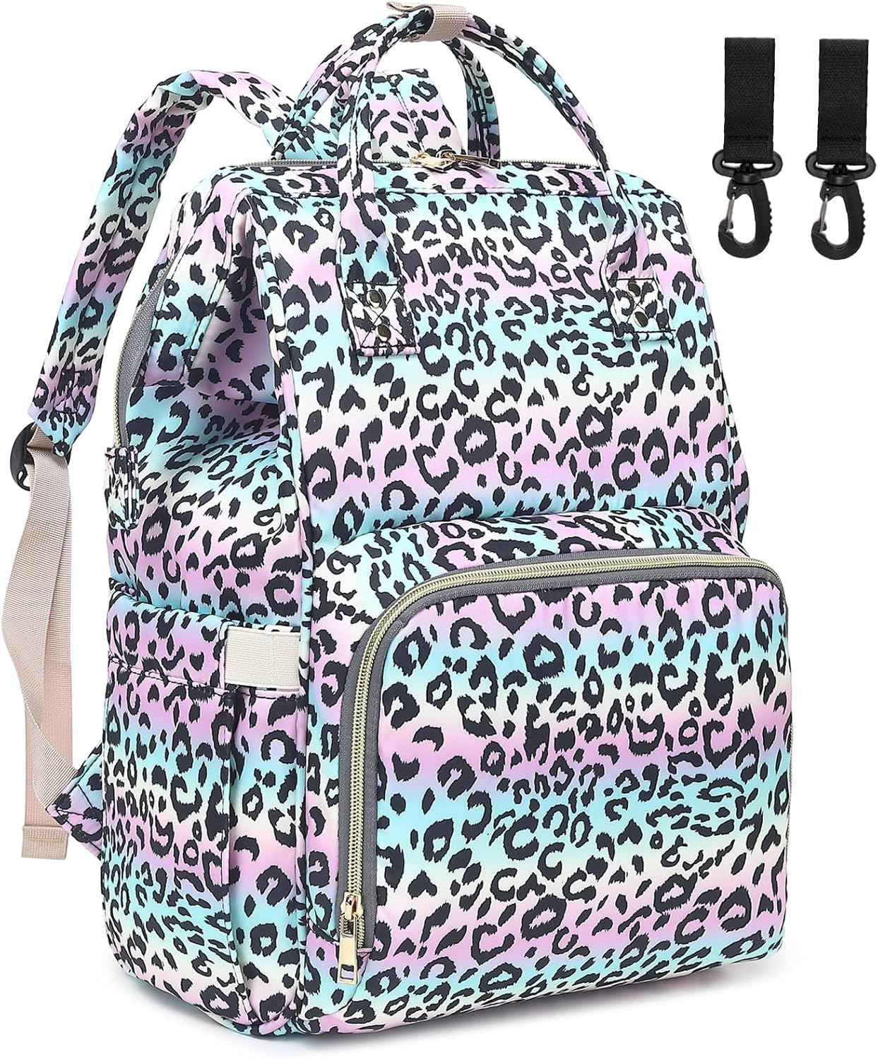 Baby Diaper Bag Backpack for Women, Large Capacity Waterproof Maternity Travel Nappy Backpacks with Stroller Straps