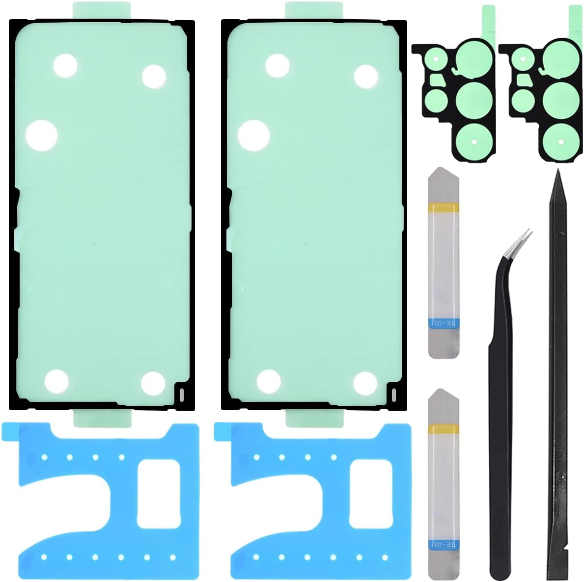 ZHUROUPU Back Battery Door Cover Adhesive Tape for Samsung Galaxy S23 Ultra 5G SM-S918B, Battery Cover Waterproof Film Adhesive for Samsung Galaxy S23 Ultra SM-S918U S918W S918E (2 PCS) with Tools - For Samsung Galaxy Note 20 Ultra image number 6