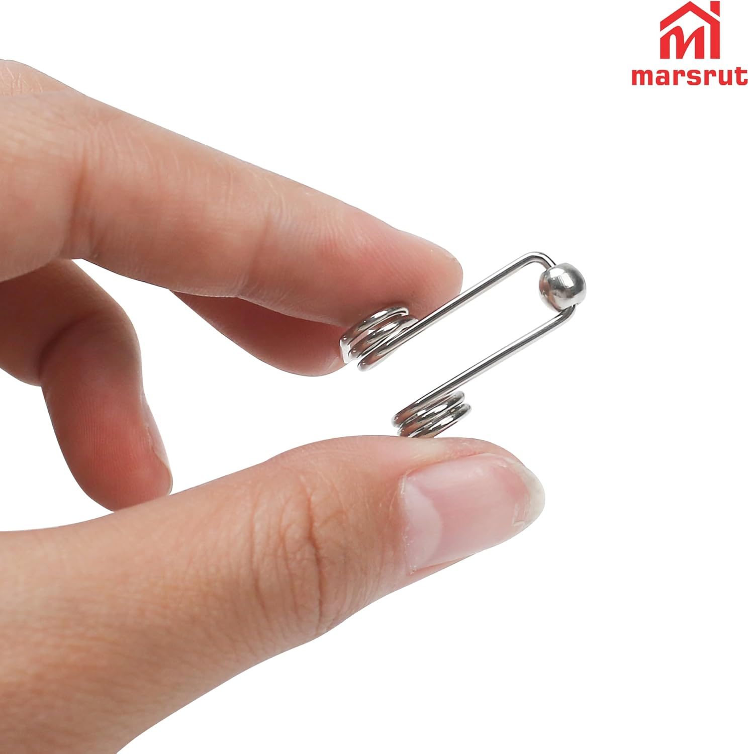 (2PCS) Double Return Torsion Springs for Curling Iron Rod - Part Replacement Accessories for Hair Rollers (Length: 24Mm; Wire Diameter: 1.2Mm) image number 4