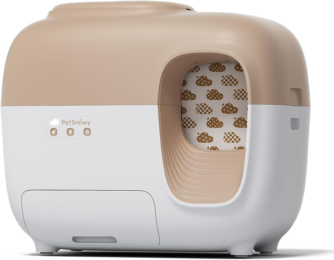 Petsnowy Self Cleaning Cat Litter Box Door Curtain Automatic Cat Litter Box Twelve Constellations Door Curtain - Classic Pattern