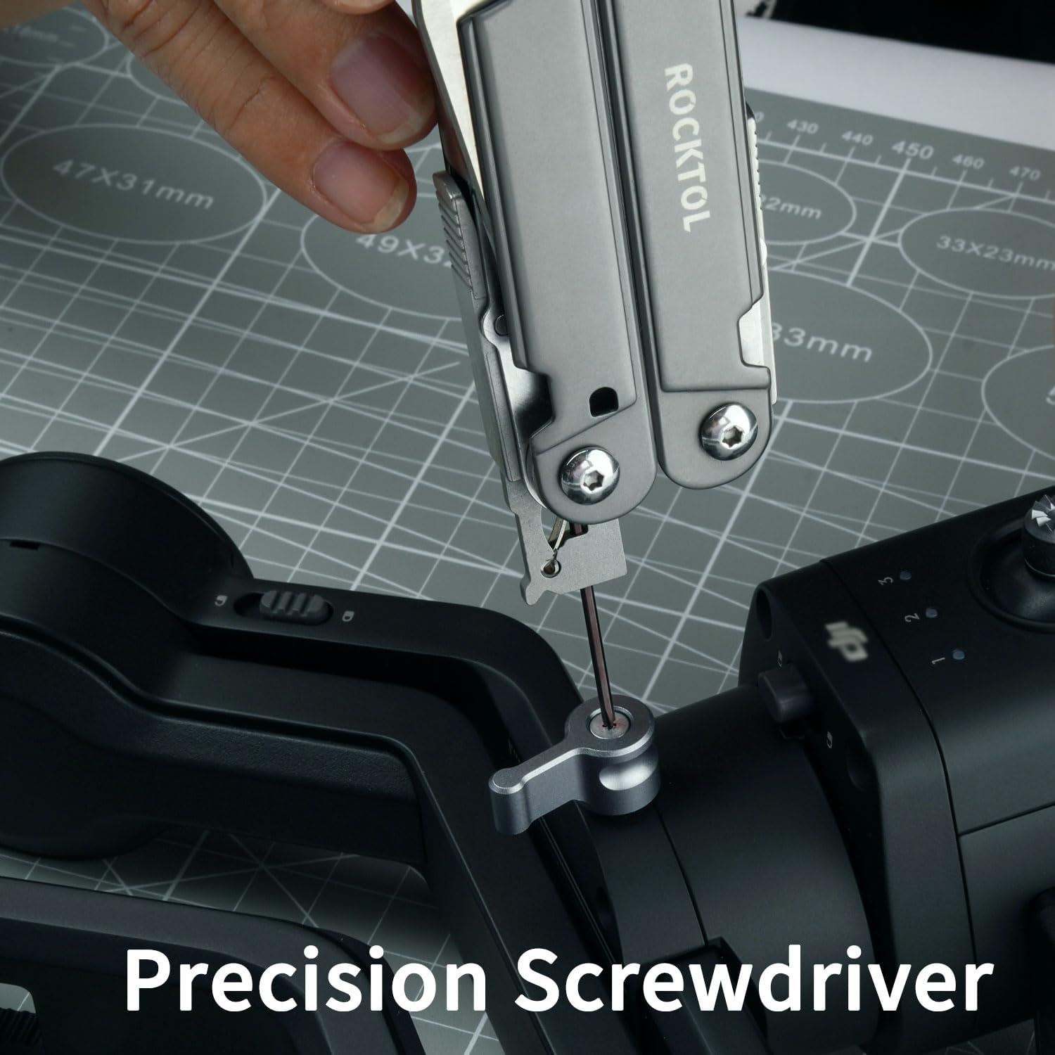 ROCKTOL Multitool Pliers, EDC Multitool Pocket Knife VG10 Blade, 27-In-1 Multi-Tool with Titanium-Plated Handle, Precision Screwdriver, Gut Hook for Hunting, Backpacking, Hiking, Camping, (Gen-R) image number 2