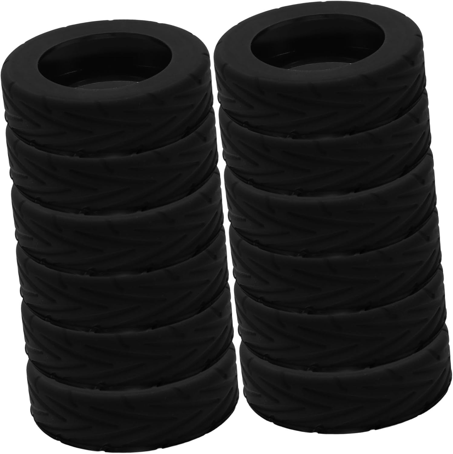 CONGARTENO 16Pcs Soft Silicone Luggage Wheel Covers Silent Noiseless Spinner Suitcase Protectors Durable Abrasion Resistant Travel Accessories for Suitcase Wheels Replacement image number 3