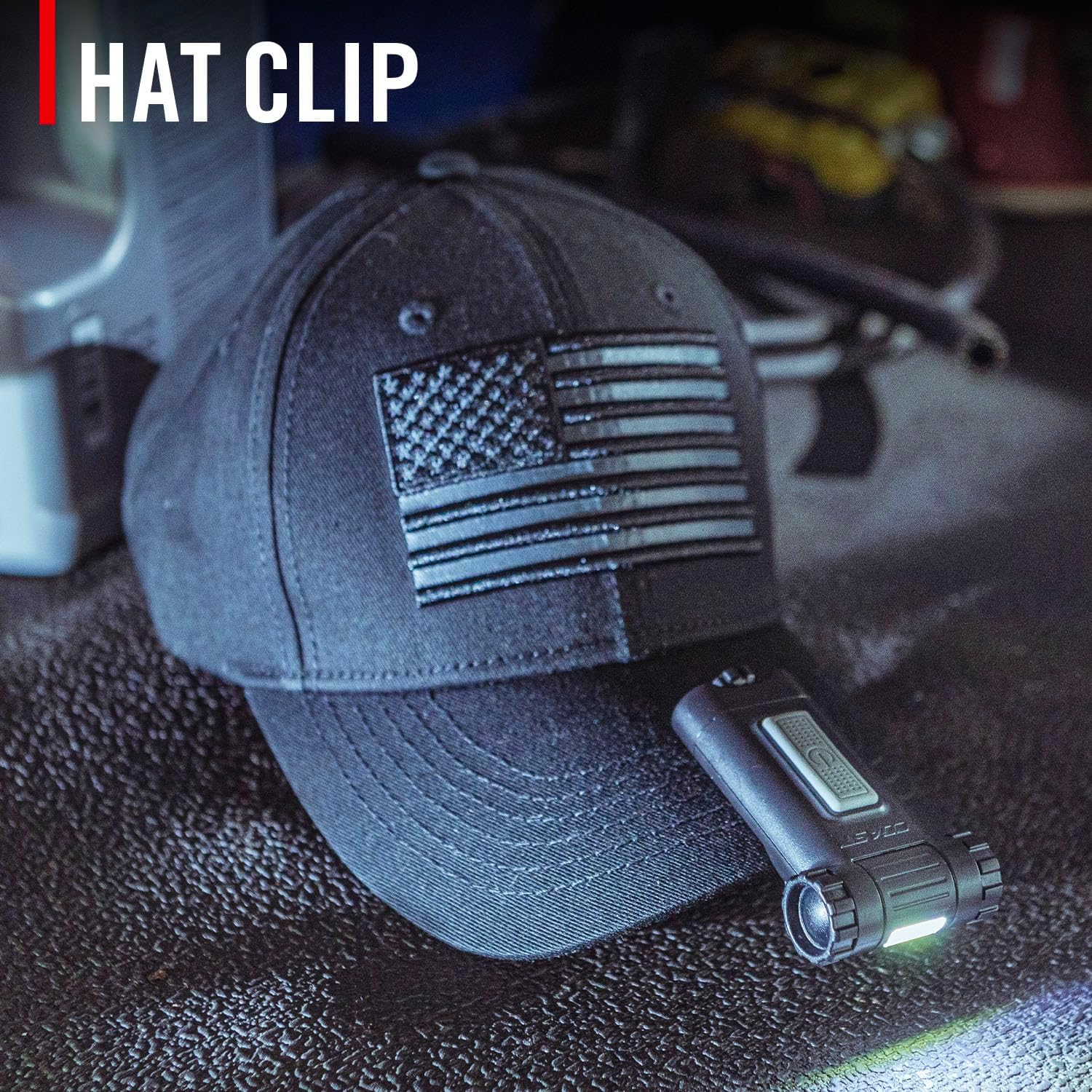 Coast HX4 80 Lumen Dual Color (White & Red) Magnetic LED Clip Light with Beam Rotation, Black image number 2