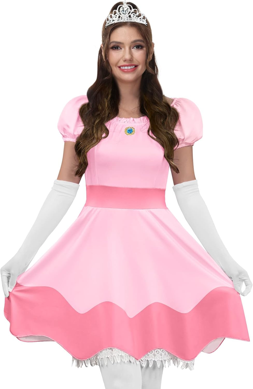 For G and PL Women'S round Neck Long Sleeve Stitch Plain Casual Tunic Top with Pocket image number 3