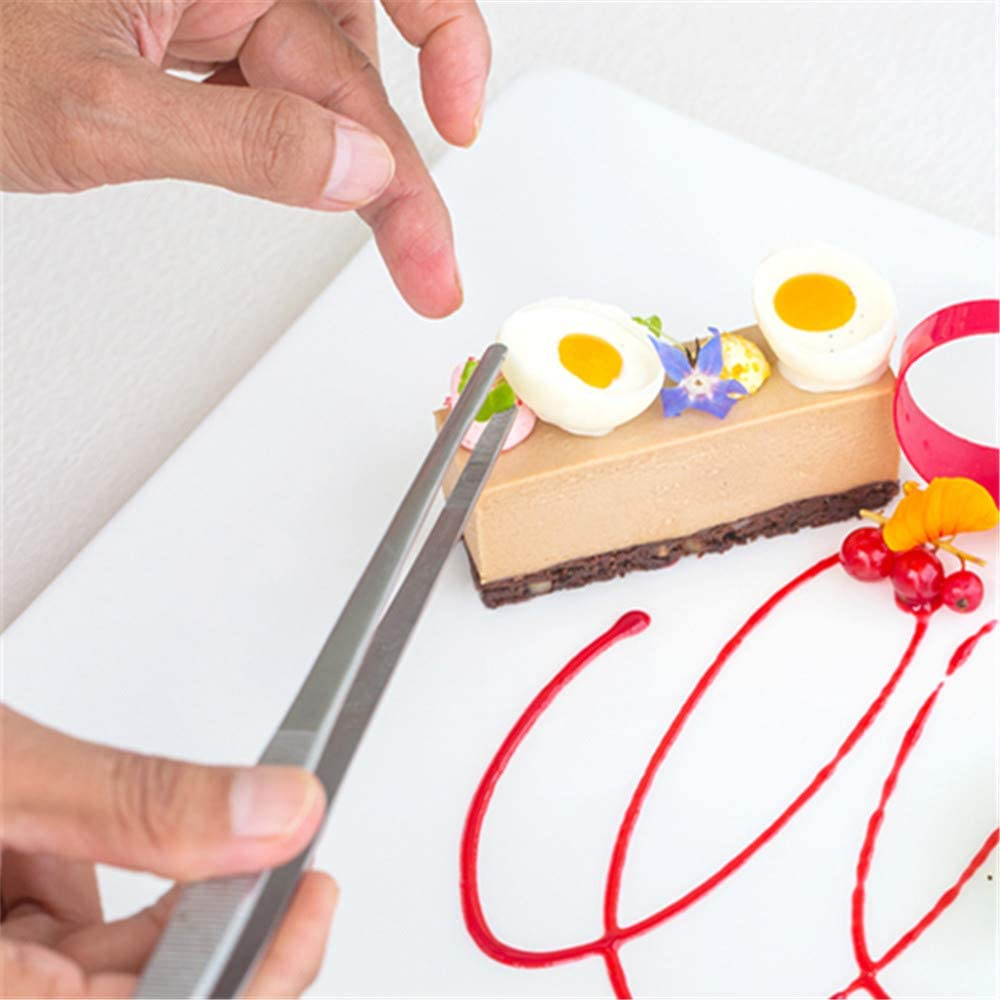 Aniso Stainless Steel Long Tweezers with Serrated Tips, 12/10/8/6 Inches Long (10) image number 2