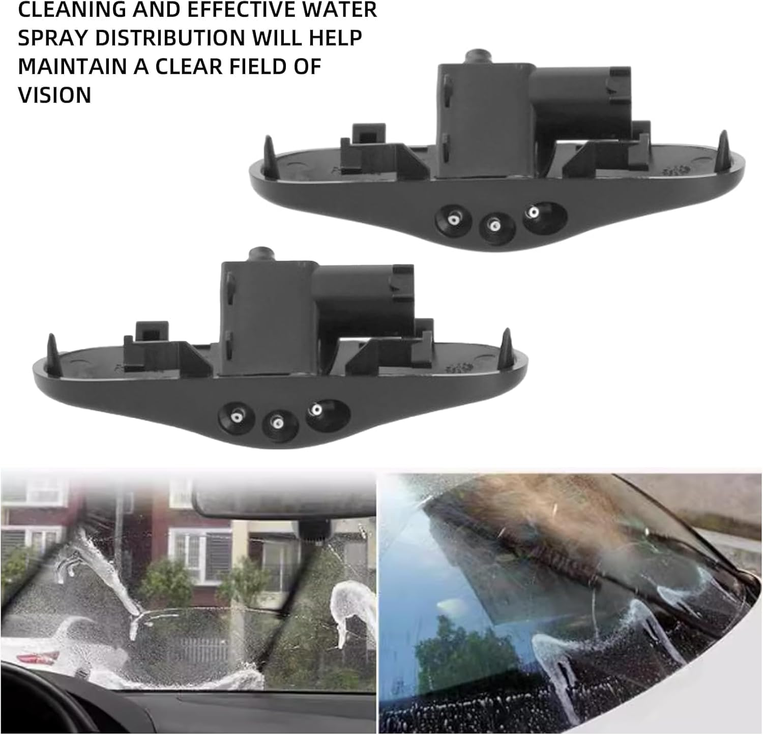 Front Windscreen Washer Spray Nozzle Jet with Heated for A3 A4 A5 A6 A7 A8 Q3 Q5 Q7 TT 4GD955987 Left and Right Side image number 2