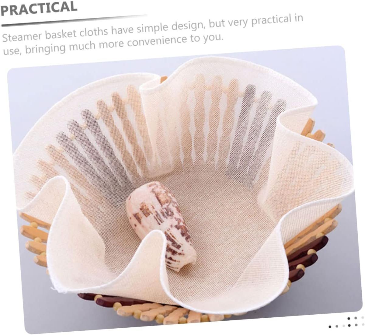 Alipis Cotton Steamer Mats and round Steamer Liners 26Cm Non-Stick Breathable Mesh Cloth for Dim Sum and Dumplings Kitchen Reusable 30Pcs Set for Food Steaming image number 6