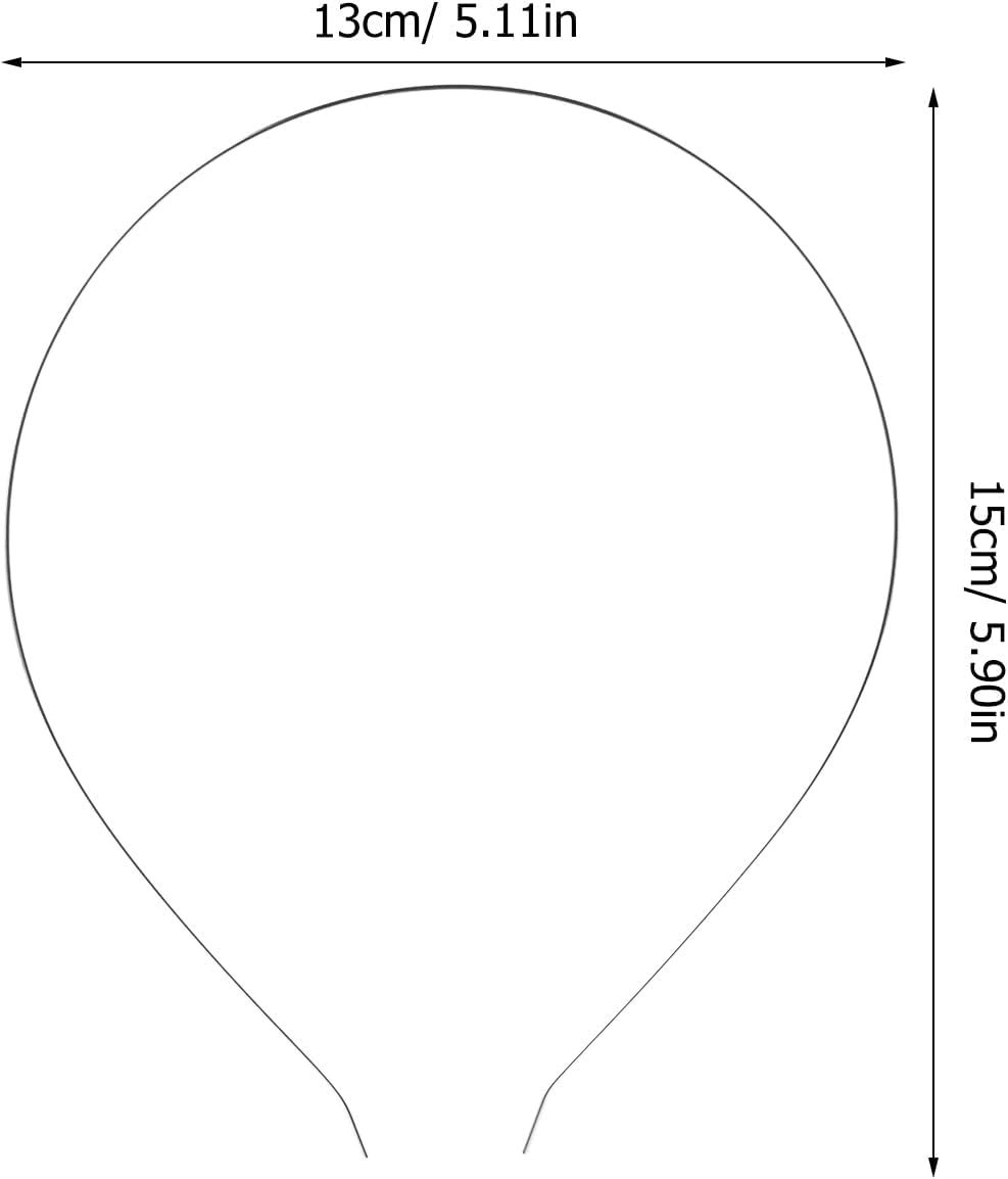 Partykindom 10 Pieces Hair Band for Girls Headband for Special Occasions Decorate Hair with Flowers or Jewellery Silver image number 4