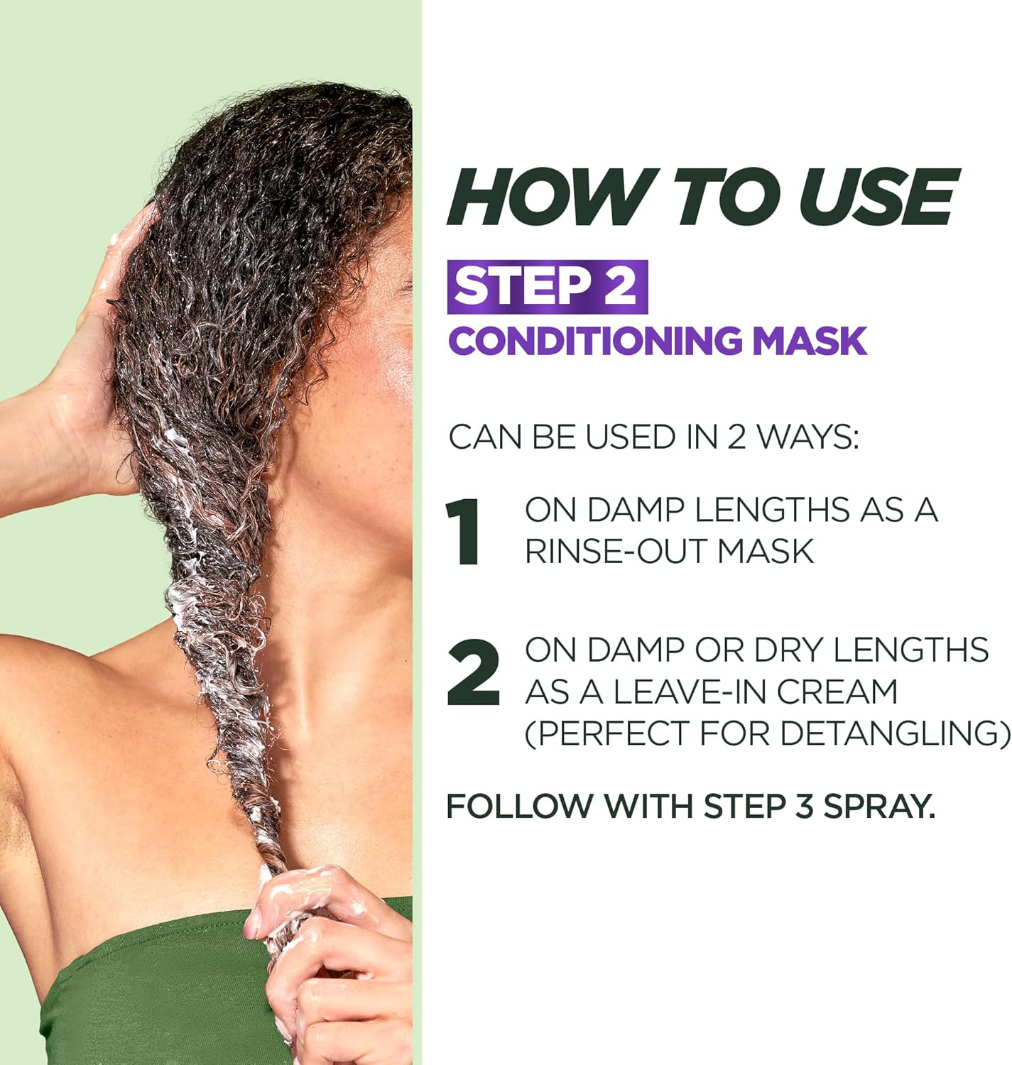 Garnier Method Deep Care Mask for Curls, up to 7 Days of Moisture and Curl Definition. Designed, Tested and Approved on All Curl Types, Including Type 4 Curls and Coils image number 6