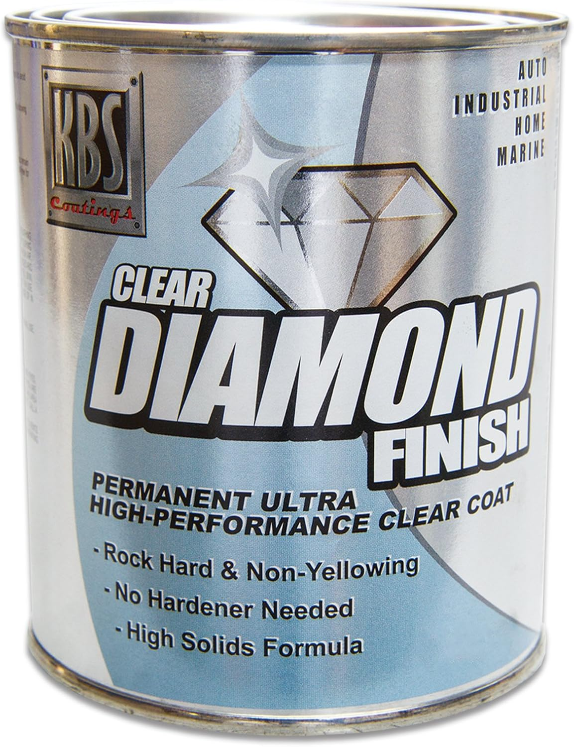 KBS Coatings 8304 Diamondfinish Watercolor Clear Coat - 1 Pint, Coats up to 50 Sq Ft