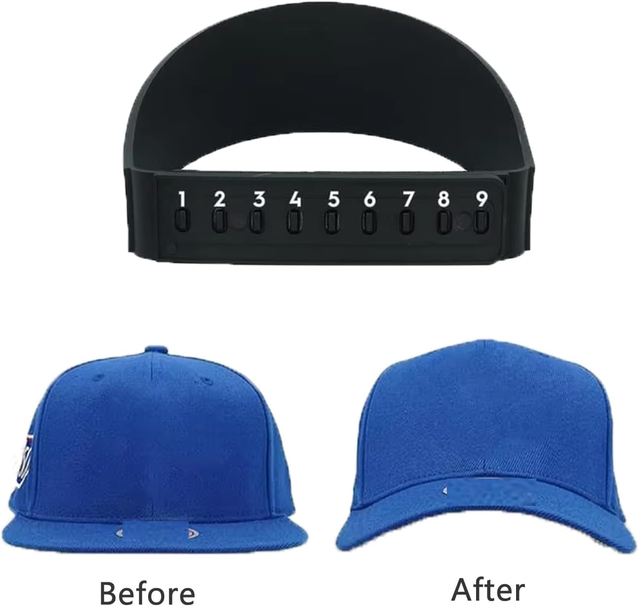 Arrerr 3 Pack Baseball Cap Brim Bender Adjustable Golf Dad Hats Bill Bender Curving Band Shaper Brim Curver for Baseball Hat Cap Bill Steaming Optional Trucker Hats Snapback Hat Performance Hat image number 2