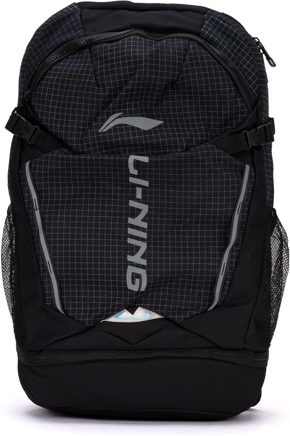 Li-Ning Gear Glide Backpack | 3 Compartments | Cushioned Straps and Back Panel | Perfect for Gym, Work & Everyday Activities | Durable Polyester Construction | Size: M