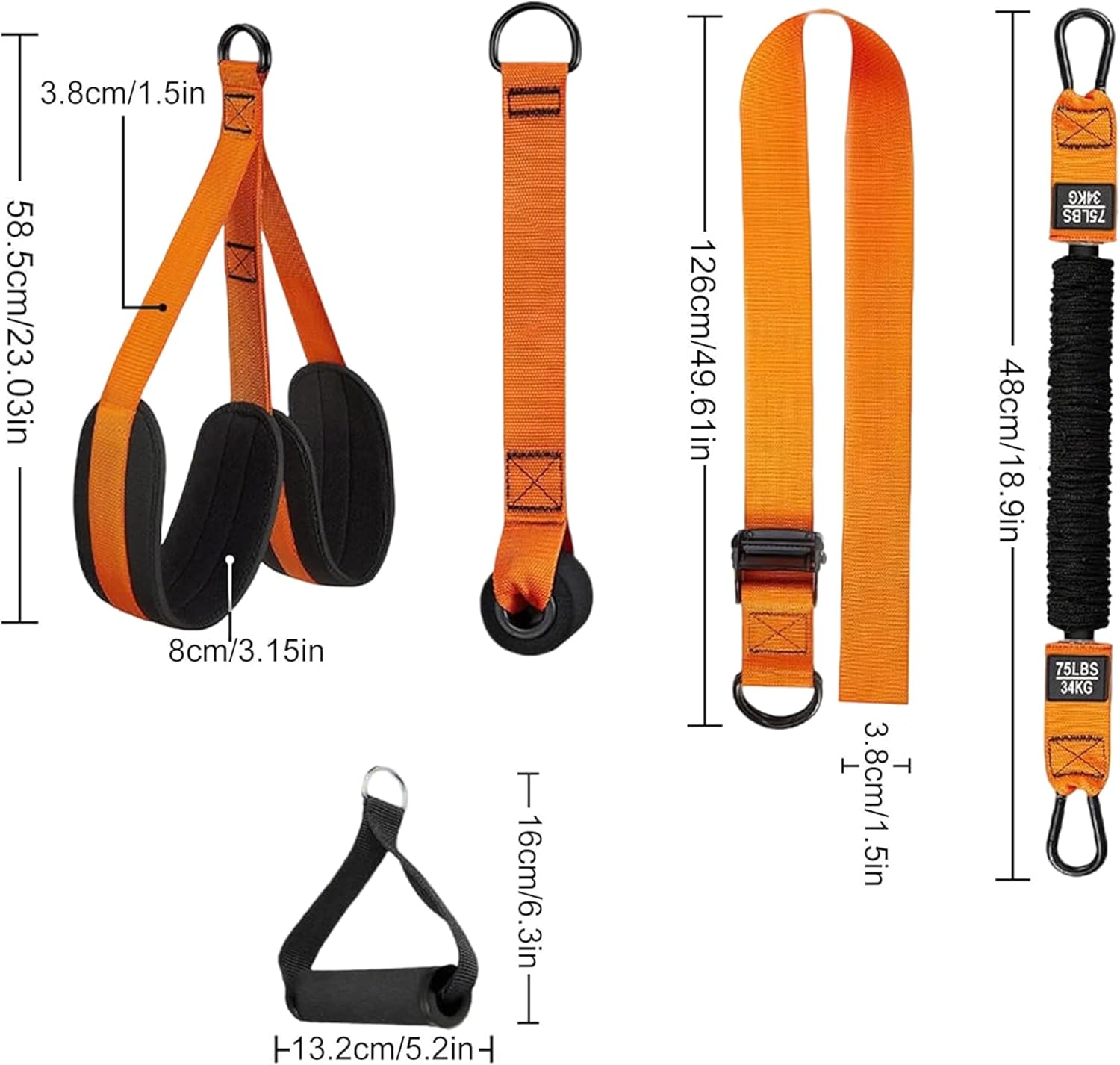 Pull up Assistance Bands Heavy Duty for Doorway - Adjustable Resistance Bands with Handles, No Screw Home Gym Equipment for Beginners & Advanced image number 1