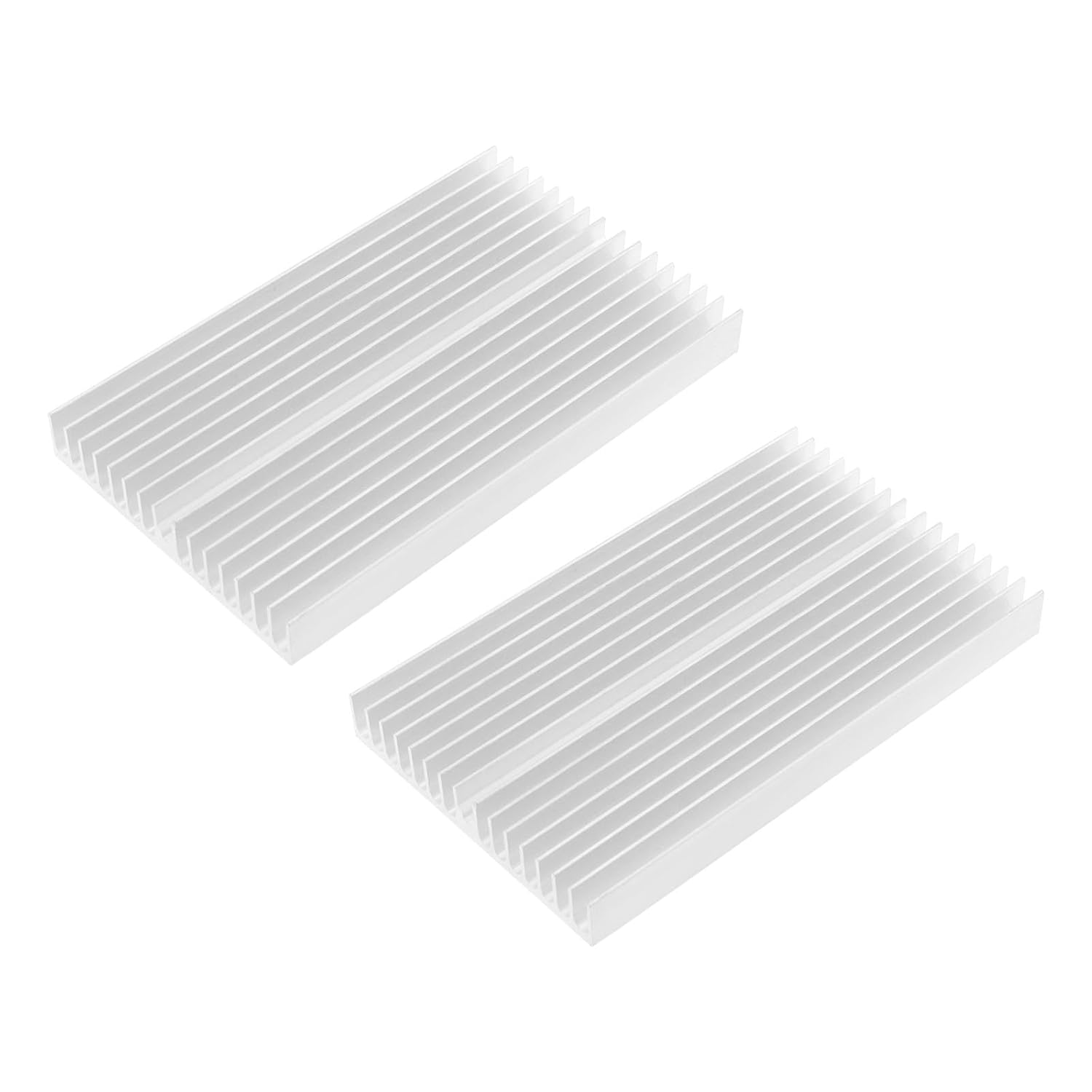 LT Easiyl Pack of 2 100Mm X 60Mm X 10Mm Aluminum Heat Sink Radiator Heatsink Cooler Fin for Computer Power IC Power Electric Device image number 6