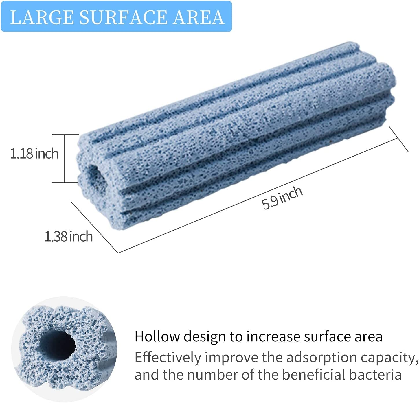 Boxtech Aquarium Filter Media, Porous Nano Media Filter Media for Sump Tank, Pond, Fish Tank (30 Pcs) image number 4