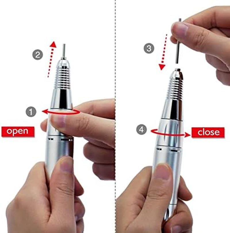 Nail Drill Machine 0‑35000Rpm, Ergonomic Sturdy Durable Electric File Efile for Acrylic Nails Gel Polishing, Nail Drill Handle for Salon and Home Use image number 3