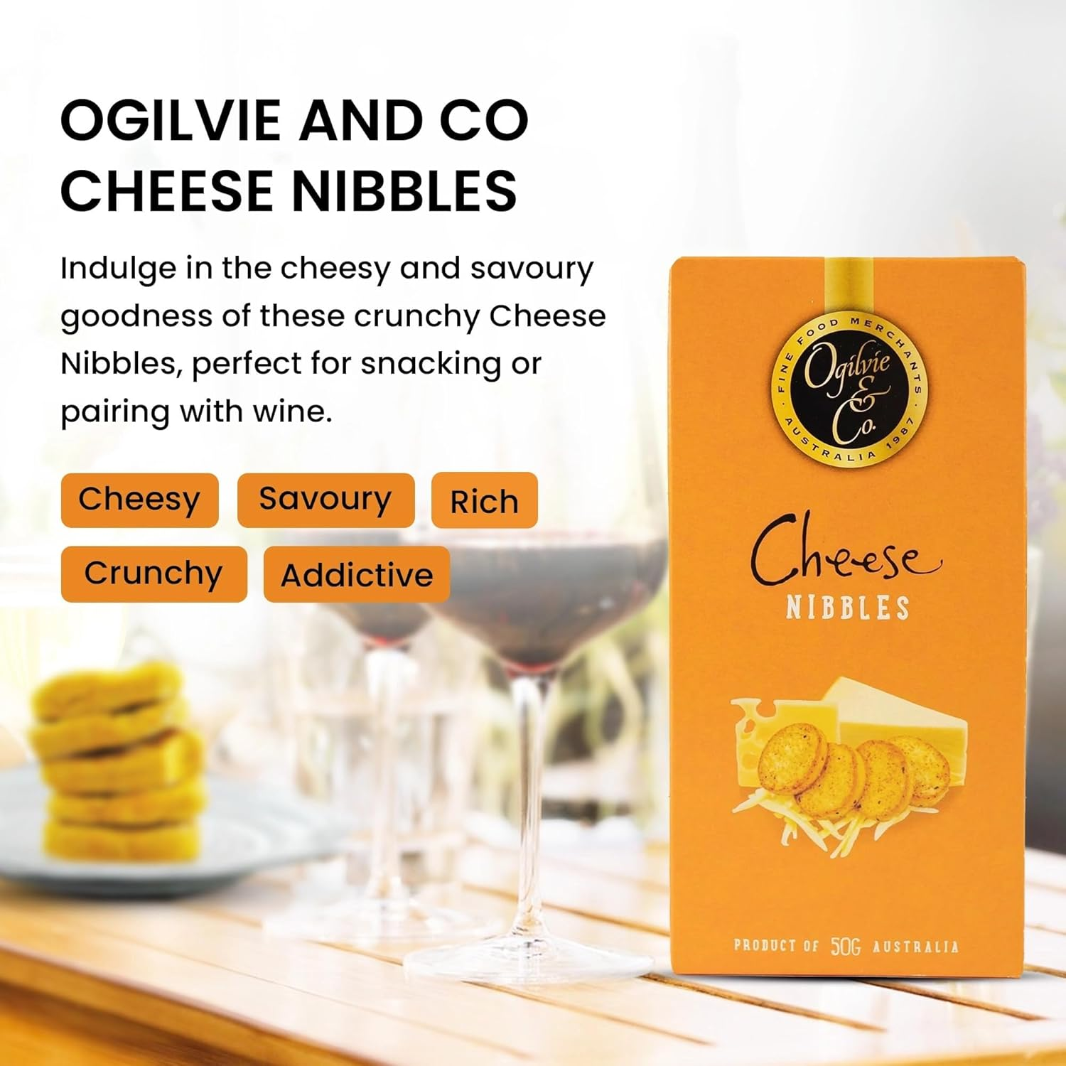 Luxury Wine Gift Hamper, Gourmet Treats with Shiraz, Chocolate & Cheese Nibbles, Ideal Birthday or Thank You Gift, Premium Selection image number 6