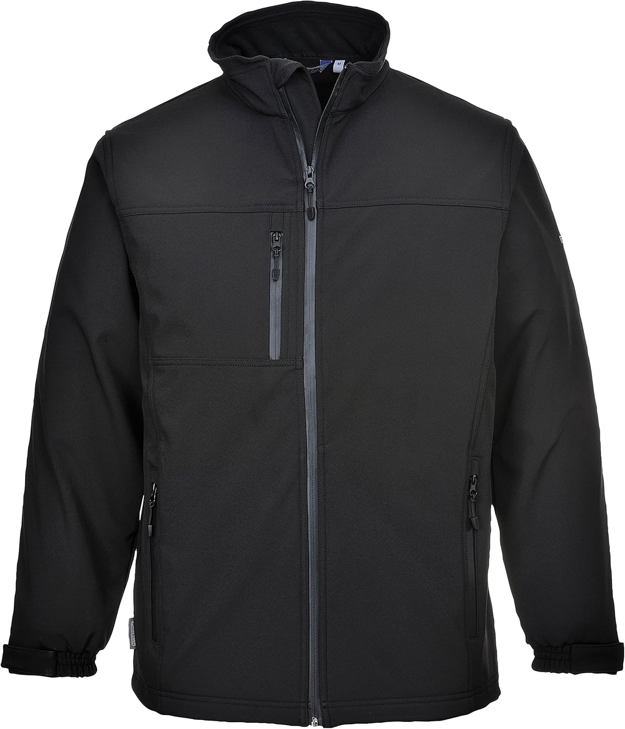 Portwest TK50 Water Resistant Windproof Softshell Jacket (3L) Black, 3X-Large image number 6