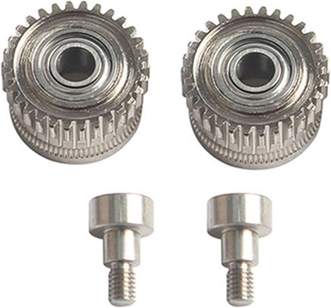 Extruder Gears Kit Compatible with Creality K1/K1 Max/K1C 3D Printer All Metal Filament Drive Gear Nickel Plated Hardened Steel Plating High Hardness 3D Printer Accessories Parts