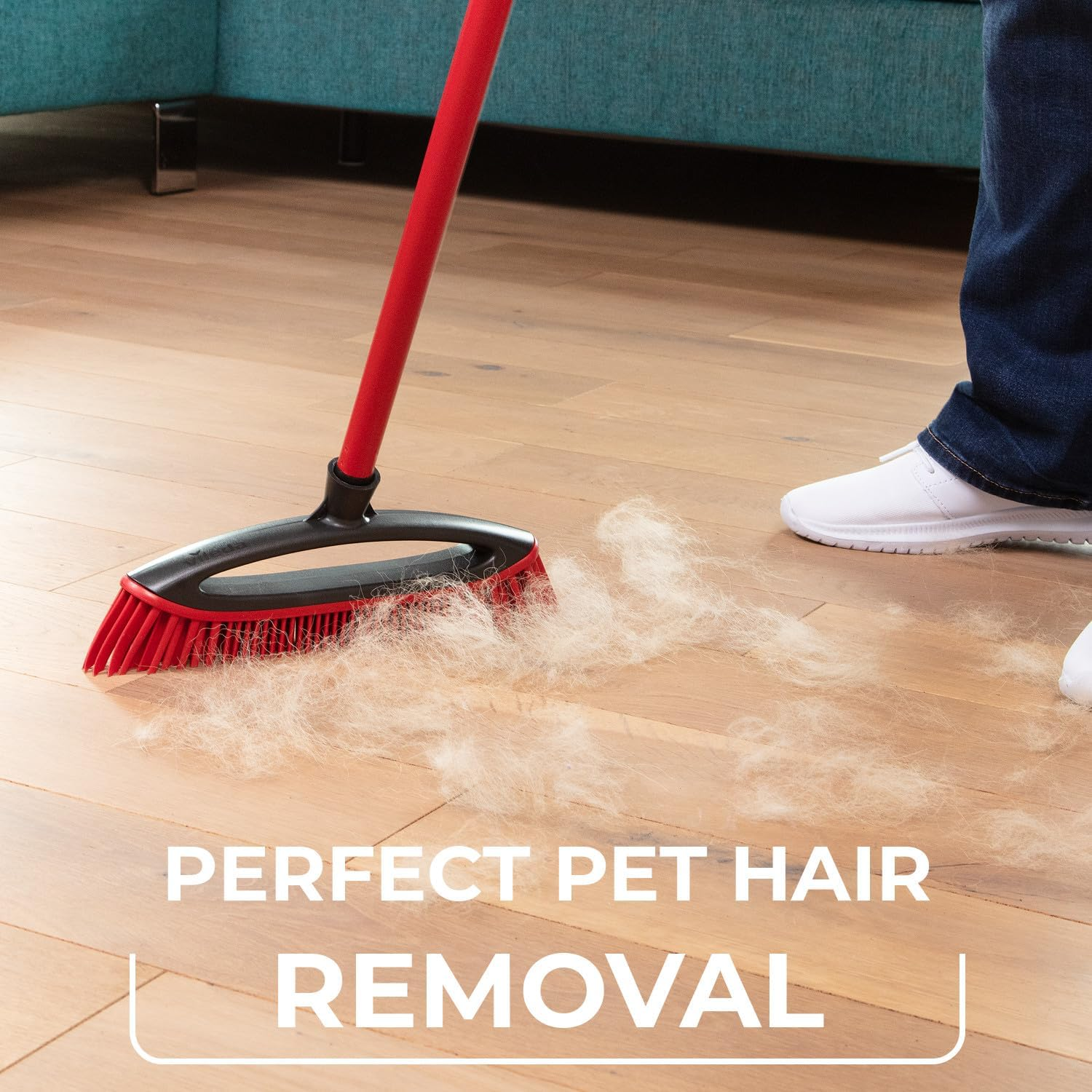 Vileda Always Clean Pet Pro Brush Set, Red, Medium image number 2