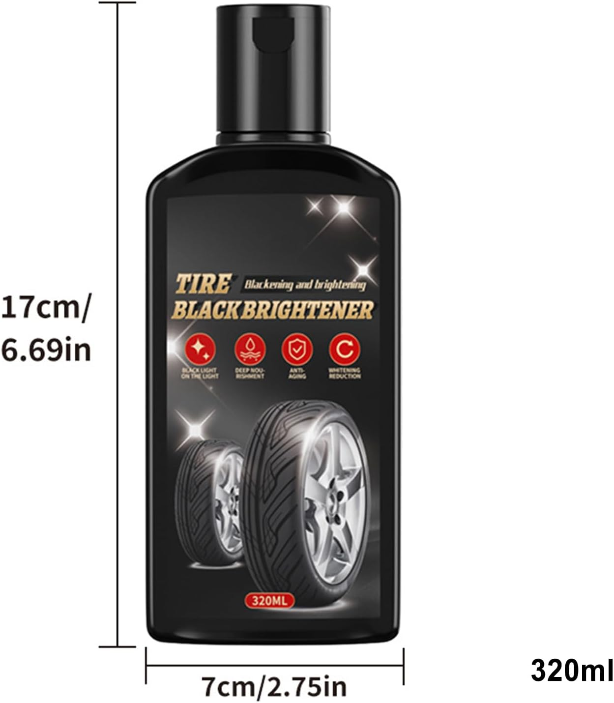 Wheel Shine for Car Tires | Quick Drying 320Ml Restorer - Wheel Detailing Shine Coating,For Automotive Rims Protection Vehicle Motorcycle Truck Detailing Car Maintenance