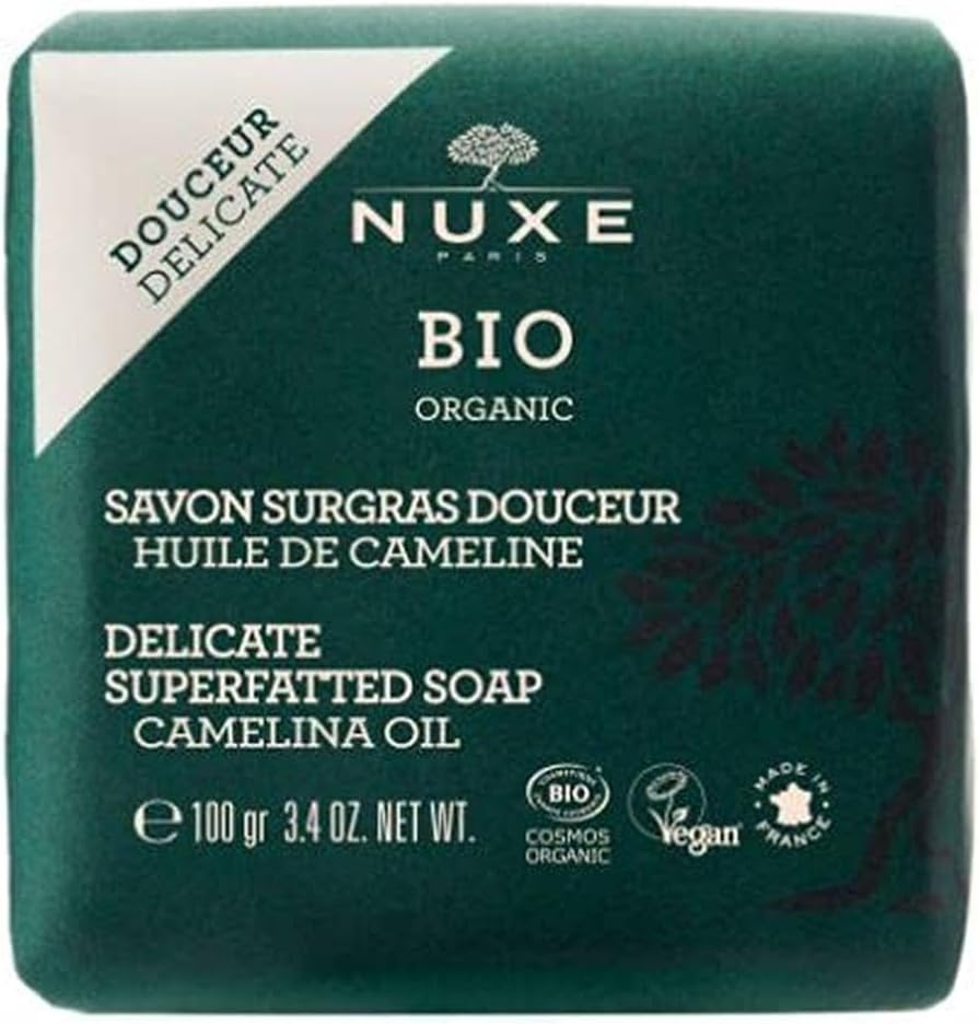 Nuxe Soap Organic Huile De Cameline Savon Surgras Douceur