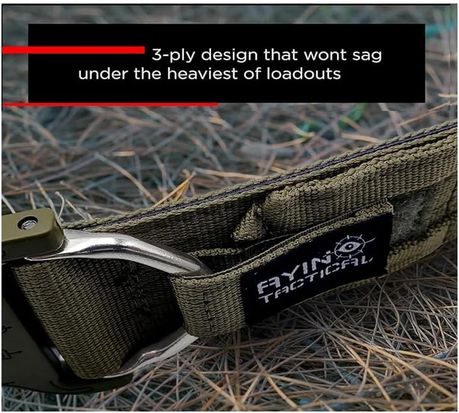 AYIN TACTICAL Belt Quick Release Rigger MOLLE Belt 1.5 Inch Inner & 2 Inch Outer Range Tactical Heavy Duty Belt image number 5