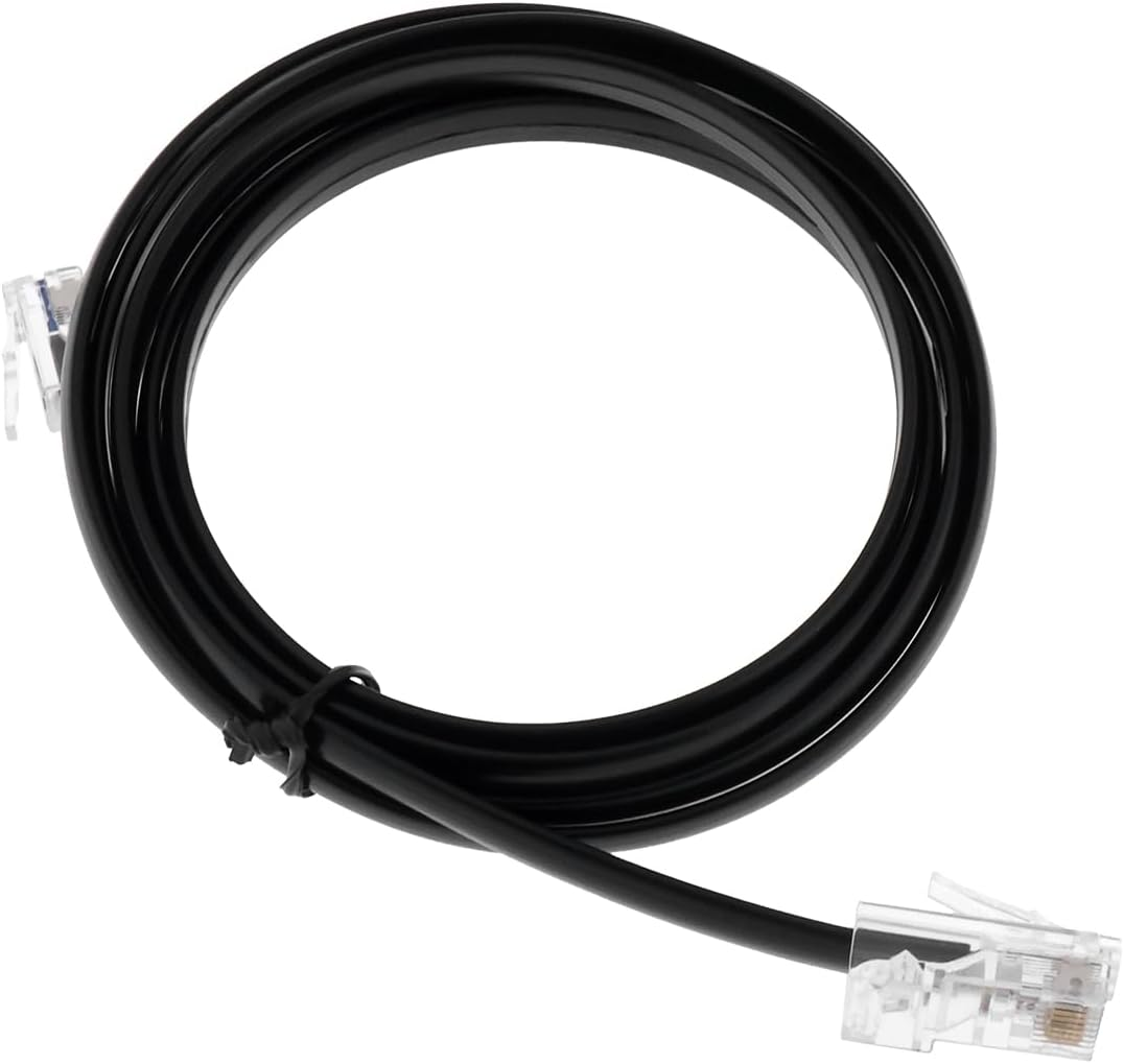 Emsea RJ12 Male to RJ45 Male Printer Interface Cable 1.5M Printer Data Cable Compatible with Epson Star Printers with Multipro Interface