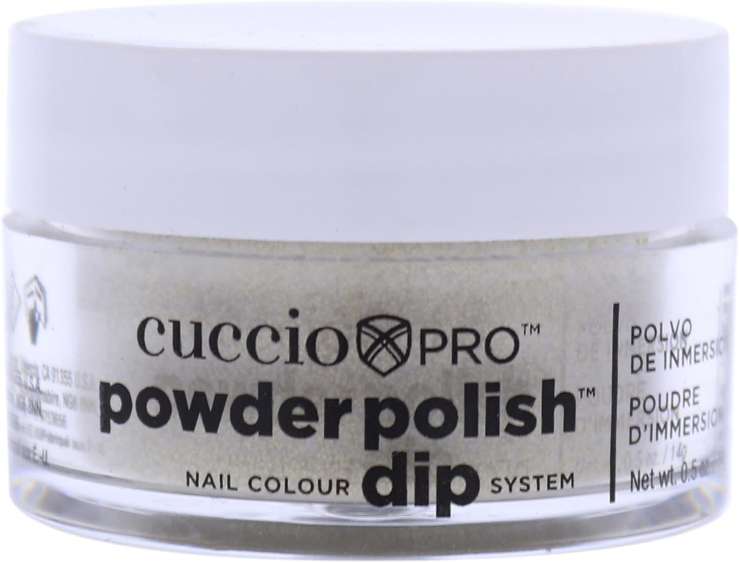 Cuccio Pro Nail Colour Dip System Small Powder Polish 14 G, 5558 Rich Gold Glitter, 14 G image number 1