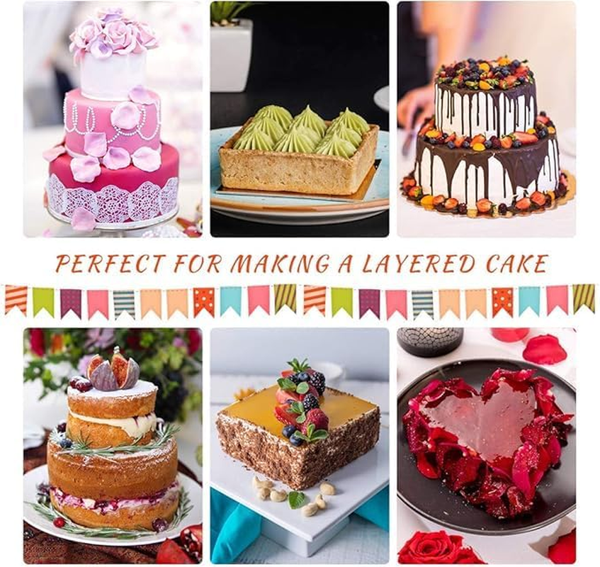 3 Pcs Cake Rings Set Mousse Cake Rings Baking Moulds Circle Pancake Mold English Muffin Ring Biscuit Cutter Set Pastry Mould Reusable Cake Pastry Molds for Making Steaming Baking Cake Decor (Round) image number 4