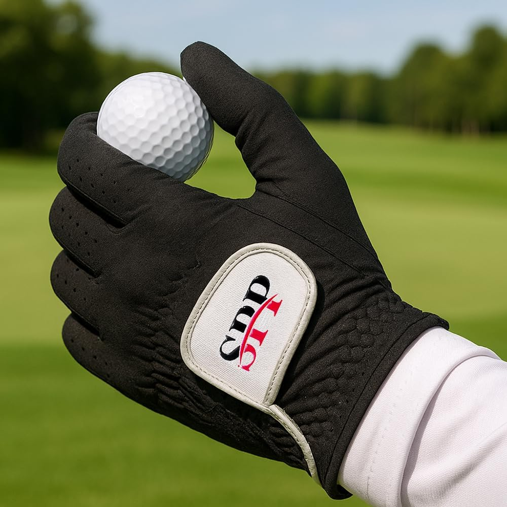 SPP Adjustable Golf Gloves-Breathable, Soft Comfortable Fit, Non-Slip Grip, All-Weather Use, Left or Right Hand for Men & Women image number 3