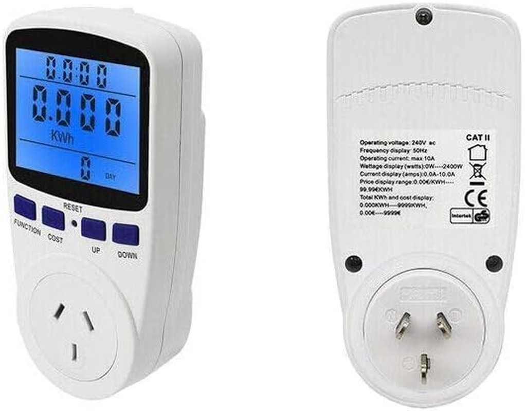 AIMALL Power Meter Energy Consumption Watt Meter, 240V Electricity Monitor with Large LCD Display, Australian Socket, Calculates Cost & Power Efficiency image number 4