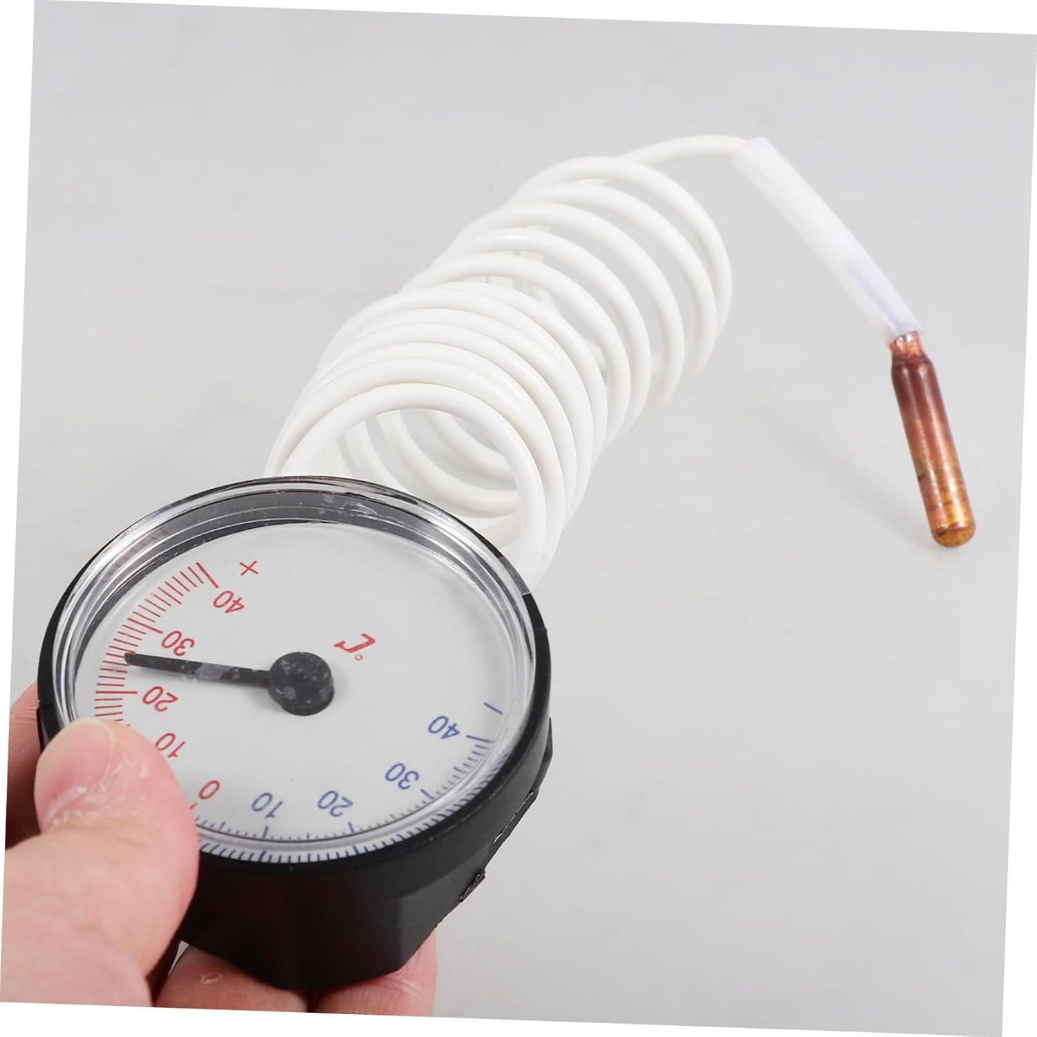 Portable Indoor Thermometer Small round Digital Temperature Gauge Lightweight Compact Accurate Temperature Measuring Device for Home Use