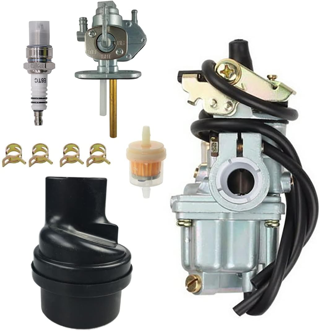 LT50 Carburetor with Air Filter Box Fit for SUZUKI LT 50 LT50 JR50 LT-A50 Quadrunner Quad Carb 1984-2006 image number 3
