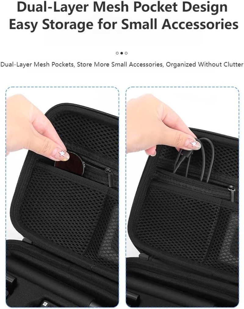 Cochanvie Waterproof PU Leather Case for DJI Osmo Nano - Portable Storage for MIC Mini Transmitter, 70Cm Invisible Selfie Stick & More Accessories image number 3